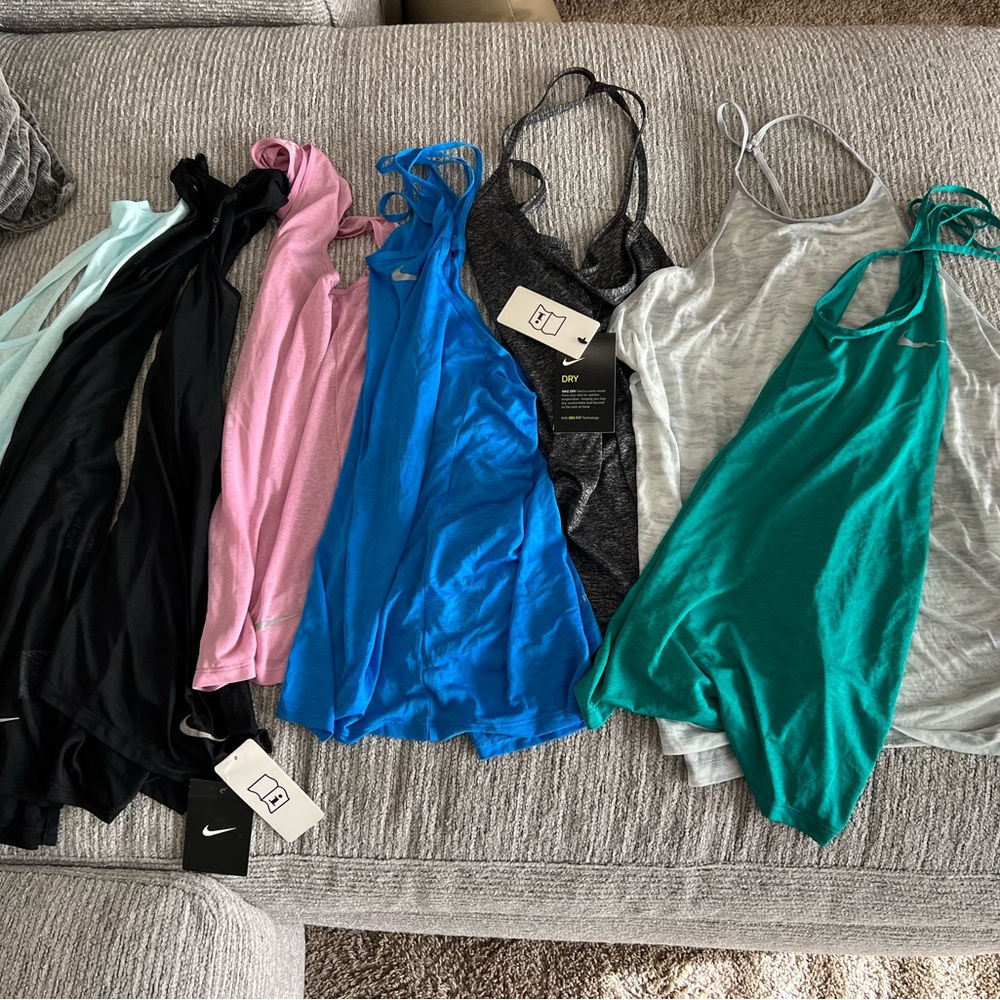 8 Nike dri fit tanks